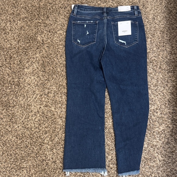 Stylish Dark Blue Flare Jeans - Picture 4 of 4